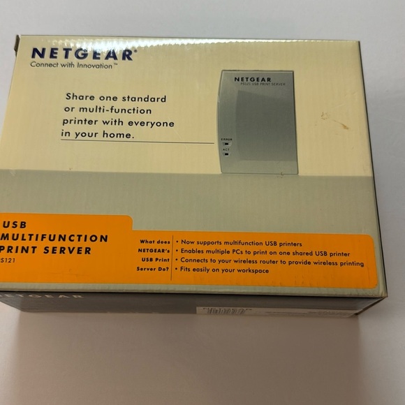 Netgear USB Multifunction Print Server PS121 - Sealed! - Picture 1 of 4